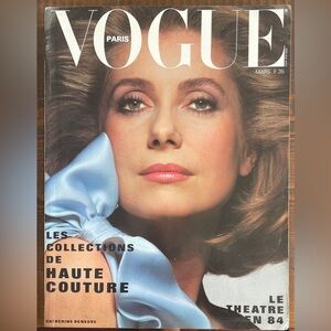 VOGUE Paris 644 March 1984 Deneuve Watson Klein King Bailey Fressange Bourdin